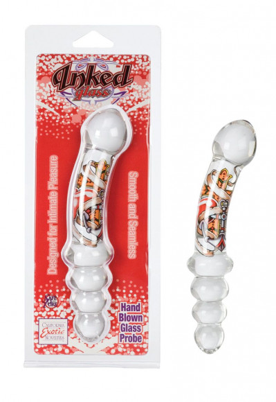 Двухсторонняя анальная пробка Inked Glass Dual Probe - 19 см. Двухсторонняя анальная пробка Inked Glass Dual Probe - 19 см.