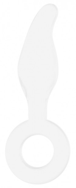 Белый анальный стимулятор Gripper - 17 см.