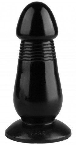 Черная реалистичная анальная втулка - 20 см. Черная реалистичная анальная втулка - 20 см.