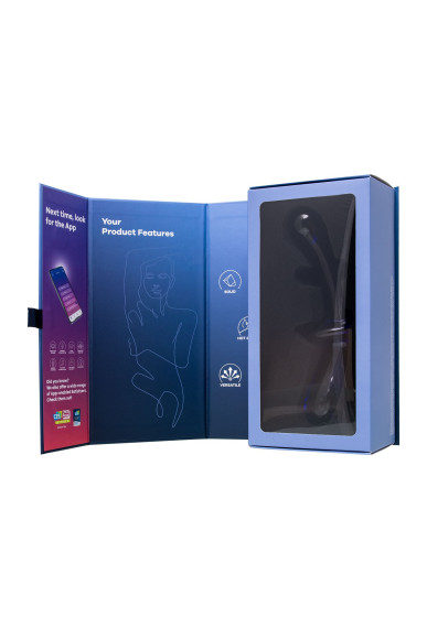 Синий двусторонний стеклянный фаллоимитатор Double Crystal - 19,5 см. Синий двусторонний стеклянный фаллоимитатор Double Crystal - 19,5 см.