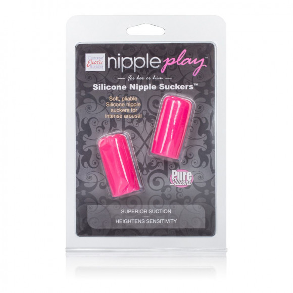 Розовые насадки-присоски на соски Nipple play Silicone Nipple Suckers Розовые насадки-присоски на соски Nipple play Silicone Nipple Suckers