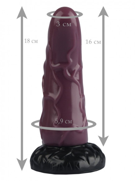 Кориневая анальная втулка с венками - 18 см. Кориневая анальная втулка с венками - 18 см.