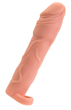 Телесная удлиняющая насадка с подхватом - 19 см. Телесная удлиняющая насадка с подхватом - 19 см.