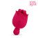 Малиновый клиторальный вибростимулятор-бутон - 10,6 см.
