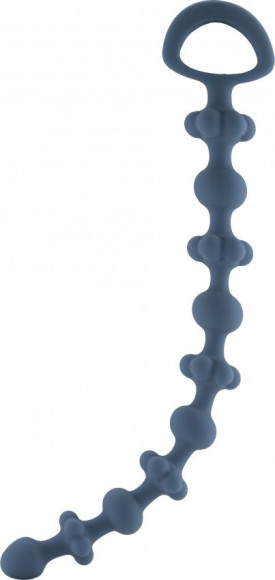 Синяя анальная цепочка Royal Chain - 26 см. Синяя анальная цепочка Royal Chain - 26 см.