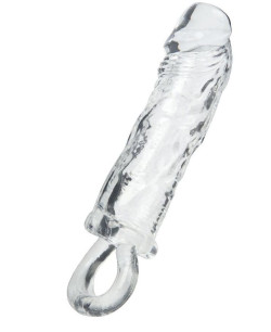 Прозрачная насадка с петлёй для фиксации - 14 см. Прозрачная насадка с петлёй для фиксации - 14 см.