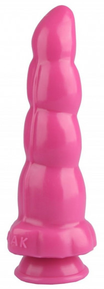 Розовая анальная втулка-елочка - 22 см. Розовая анальная втулка-елочка - 22 см.