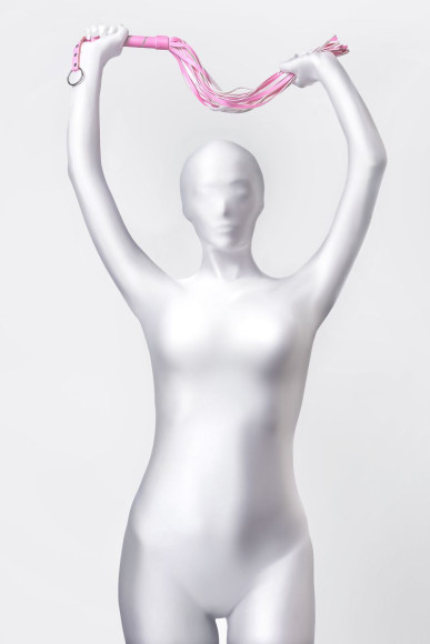 Розовый флоггер Anonymo - 64 см. Розовый флоггер Anonymo - 64 см.