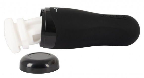 Черный вибромастурбатор с подогревом Masturbator with 3 Functions