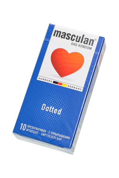 Презервативы с пупырышками Masculan Dotted - 10 шт. Презервативы с пупырышками Masculan Dotted - 10 шт.