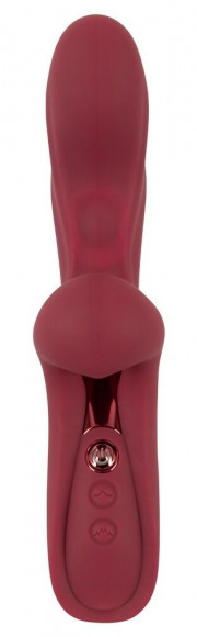 Малиновый вибратор-кролик с функцией постукивания 2 Function Rabbit Vibrator - 22,3 см. Малиновый вибратор-кролик с функцией постукивания 2 Function Rabbit Vibrator - 22,3 см.