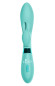 Мятный вибратор Yonce с клиторальным зайчиком - 20,5 см. Мятный вибратор Yonce с клиторальным зайчиком - 20,5 см.