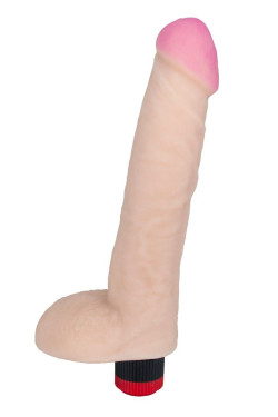 Реалистичный по форме и на ощупь вибратор - 27,2 см. Реалистичный по форме и на ощупь вибратор - 27,2 см.