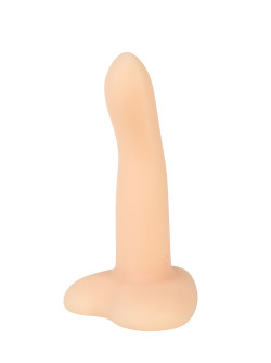 Телесный нереалистичный дилдо Emotional на присоске - 13 см. Телесный нереалистичный дилдо Emotional на присоске - 13 см.