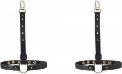 Черные гартеры с металлической фурнитурой Черные гартеры с металлической фурнитурой