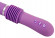 Фиолетовый вибратор Push it с возвратно-поступательными движениями Фиолетовый вибратор Push it с возвратно-поступательными движениями