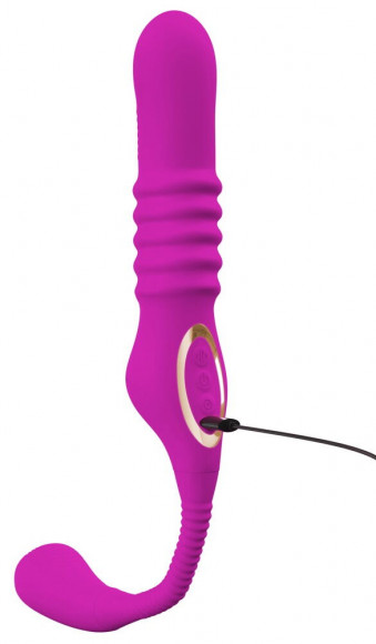 Лиловый вибратор 3 Function Vibrator с функцией фрикций и постукиванием Лиловый вибратор 3 Function Vibrator с функцией фрикций и постукиванием