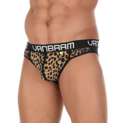 Черные сексуальные трусы-джоки с леопардовым принтом Черные сексуальные трусы-джоки с леопардовым принтом