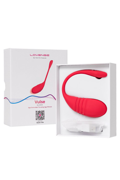 Красное силиконовое виброяйцо Vulse Красное силиконовое виброяйцо Vulse