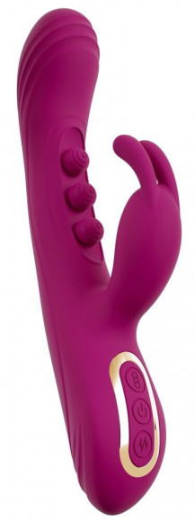Лиловый вибратор-кролик 2 Function Vibrator Squirting - 22,5 см. Лиловый вибратор-кролик 2 Function Vibrator Squirting - 22,5 см.