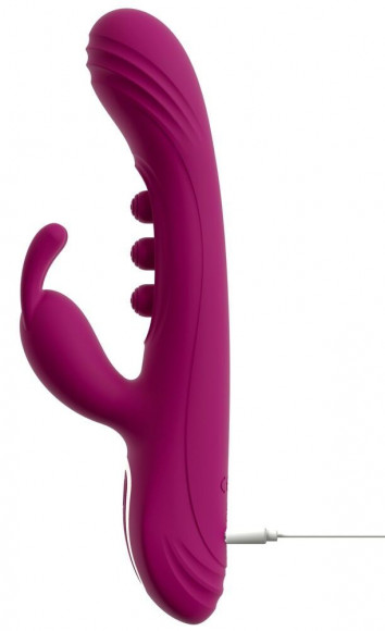 Лиловый вибратор-кролик 2 Function Vibrator Squirting - 22,5 см. Лиловый вибратор-кролик 2 Function Vibrator Squirting - 22,5 см.