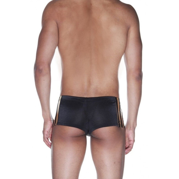 Мужские трусы-хипсы с золотистыми полосками Мужские трусы-хипсы с золотистыми полосками