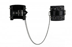 Чёрные наручники Darksy с шипами Чёрные наручники Darksy с шипами