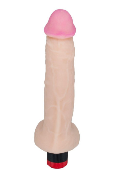 Вибратор-гигант с большой мошонкой - 26,7 см. Вибратор-гигант с большой мошонкой - 26,7 см.