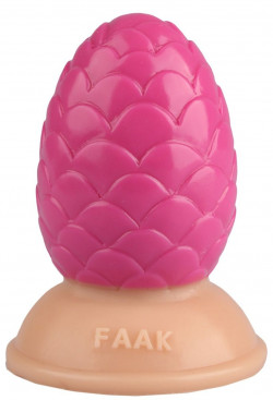 Розовая анальная втулка-шишка - 10 см. Розовая анальная втулка-шишка - 10 см.