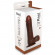 Коричневый вибратор REALISTIC VIBRATOR REAL RAPTURE BROWN - 25,5 см.