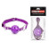 Фиолетовый кляп-шарик на регулируемом ремешке с кольцами
