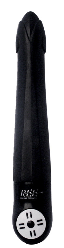 Чёрный вибратор Suzi - 15 см.