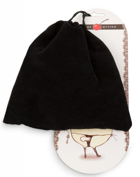 Черный мужской пояс верности на замочке Черный мужской пояс верности на замочке