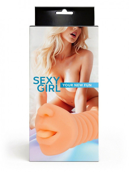 Телесный мастурбатор в виде сексуального ротика Телесный мастурбатор в виде сексуального ротика