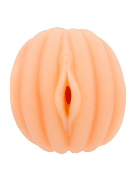 Эластичный мастурбатор в виде вагины телесного цвета Эластичный мастурбатор в виде вагины телесного цвета