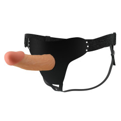 Телесный полый мужской страпон Stark - 17,5 см. Телесный полый мужской страпон Stark - 17,5 см.