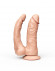 Двойной гелевый фаллоимитатор на присоске - 16,5 см.