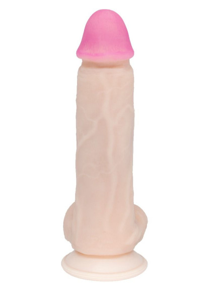 Фаллоимитатор на присоске из реалистичного материала неоскин - 21 см. Фаллоимитатор на присоске из реалистичного материала неоскин - 21 см.