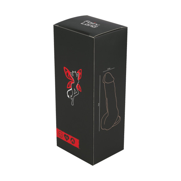 Телесный вибратор-реалистик с функцией нагрева - 19 см. Телесный вибратор-реалистик с функцией нагрева - 19 см.