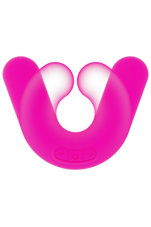 Розовый многофункциональный вибратор DONUT STRAWBERRY Розовый многофункциональный вибратор DONUT STRAWBERRY