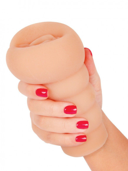Телесный мастурбатор в виде вагины с узким входом Телесный мастурбатор в виде вагины с узким входом