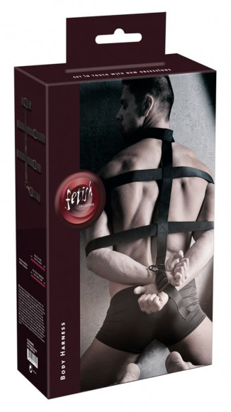 Мужской бондаж из прочных ремней Мужской бондаж из прочных ремней