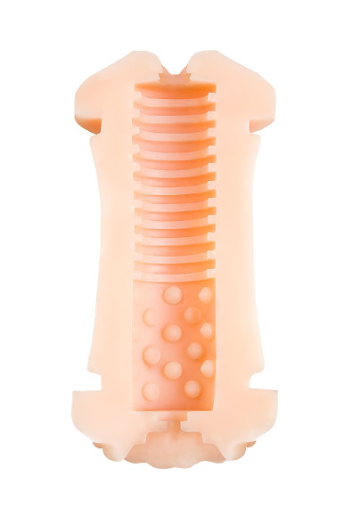 Двухсторонний мастурбатор JOS NADIN в красном цилиндре Двухсторонний мастурбатор JOS NADIN в красном цилиндре