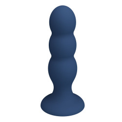 Синяя анальная пробка со смещенным центром тяжести - 16,5 см. Синяя анальная пробка со смещенным центром тяжести - 16,5 см.