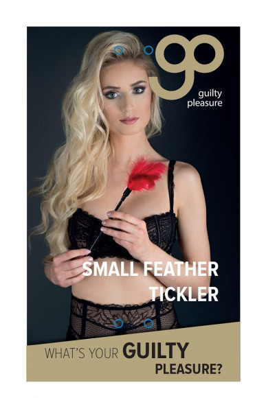 Пластиковая метелочка с красными пёрышками Small Feather Tickler - 32 см. Пластиковая метелочка с красными пёрышками Small Feather Tickler - 32 см.