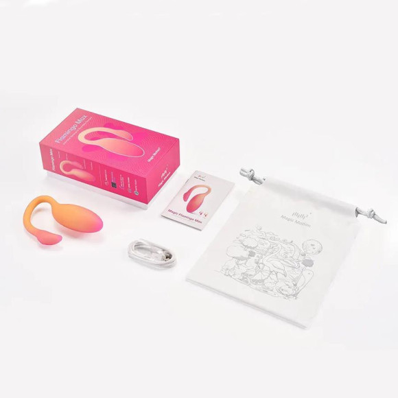 Оранжевый вибратор Flamingo Max