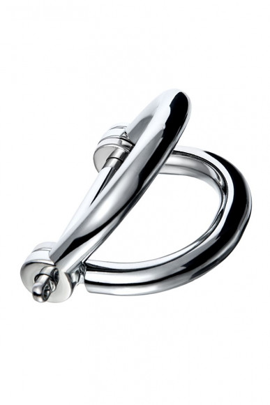 Серебристые наручники Metal в форме восьмерки - размер L Серебристые наручники Metal в форме восьмерки - размер L