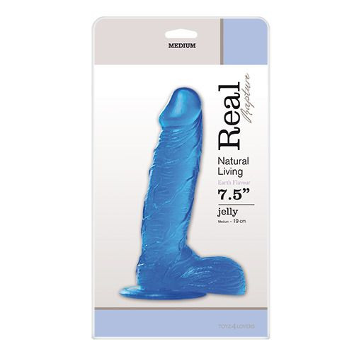 Синий фаллоимитатор JELLY DILDO REAL RAPTURE BLUE 7.5 - 19 см. Синий фаллоимитатор JELLY DILDO REAL RAPTURE BLUE 7.5 - 19 см.