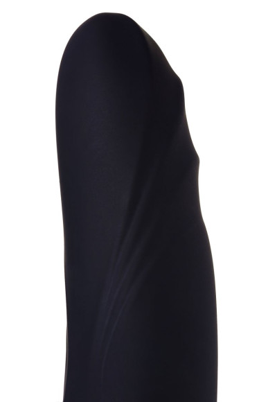 Чёрный вибратор WANAME Storm со стимулирующими рёбрами - 22,5 см. Чёрный вибратор WANAME Storm со стимулирующими рёбрами - 22,5 см.