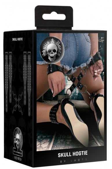 Оригинальный комплект для бондажа с черепами Оригинальный комплект для бондажа с черепами